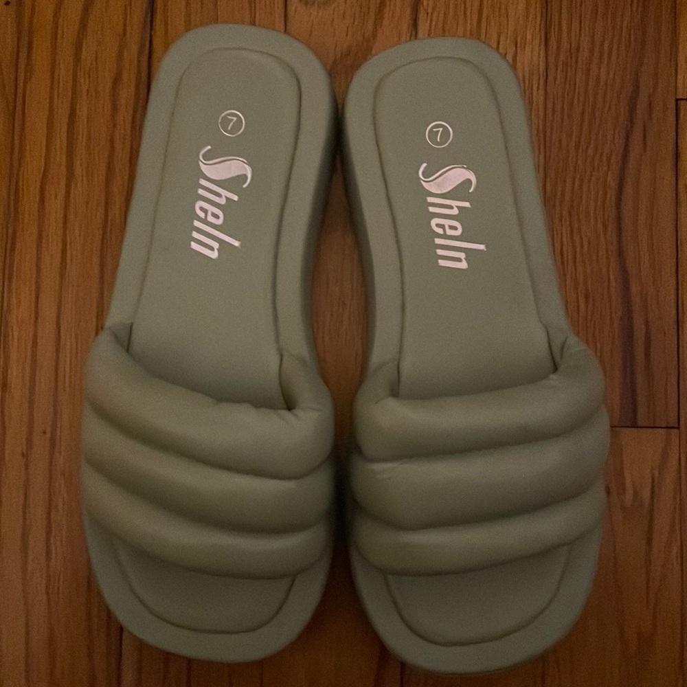 Ladies beautiful slide on sandals by sheln